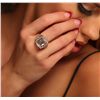 Image 2 : 14KT Rose Gold 7.96ct Aquamarine and Diamond Ring