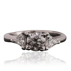 Platinum 1.82ctw Diamond Ring