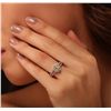 Image 1 : 14KT Two-Tone Gold 1.17ctw Diamond Engagement Ring