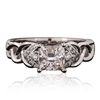 Image 3 : 18KT White Gold 1.34ctw Diamond Ring