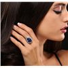 Image 1 : 14KT White Gold 10.26ct GIA Cert Tanzanite and Diamond Ring