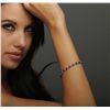 Image 1 : 14KT White Gold 10.92ctw Sapphire and Diamond Bracelet