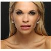 Image 1 : Platinum and 18KT Yellow Gold EGL Certified 3.79ctw Diamond Earrings