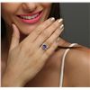 Image 2 : 18KT White Gold 1.93ct Tanzanite and Diamond Ring