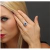 Image 1 : 14KT White Gold 2.81ct Tanzanite and Diamond Ring