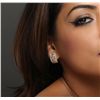 Image 1 : 14KT Two-Tone Gold 2.77ctw Diamond Earrings