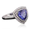 Image 2 : 14KT White Gold 2.69ct Tanzanite and Diamond Ring