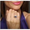 Image 2 : 18KT White Gold 3.15ct Tanzanite and Diamond Ring