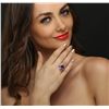 Image 1 : 14KT White Gold 7.81ct Amethyst and Diamond Ring