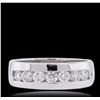 Image 3 : 14KT White Gold 0.90ctw Diamond Ring