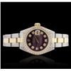 Image 1 : Ladies Rolex Two-Tone DateJust Diamond Wristwatch