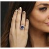 Image 1 : 14KT White Gold 5.22ct Tanzanite and Diamond Ring