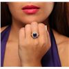 Image 1 : 14KT Yellow Gold 5.48ct Tanzanite and Diamond Ring