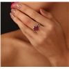Image 2 : 14KT White Gold 5.29ct Ruby and Diamond Ring