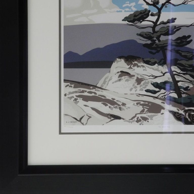 AJ Casson 1957 White Pine Serographic Framed. Approx. 28 x 32 inches. AJ Casson 1957 White Pine Serographic Framed. Approx. 28 x 32 inches.