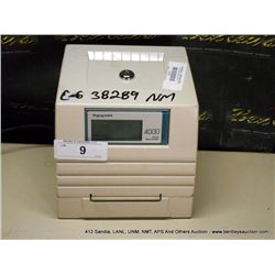 TRE PYRAMID 4000 TIME CLOCK (print sequence:) 38289