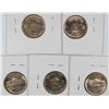 Image 2 : (5) 1949 JEFFERSON NICKELS CH BU