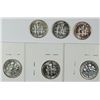 Image 2 : (6) SILVER PROOF ROOSEVELT DIMES (50, 51, 55, 56, 57, 58)