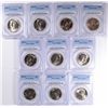 Image 1 : (10) 1986-D KENNEDY HALF DOLLARS PCGS MS-66