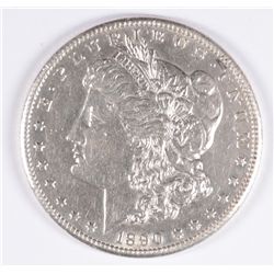1890-CC MORGAN DOLLAR AU