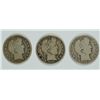 Image 1 : (3) BARBER HALF DOLLARS (94, 02-O, 08-S)