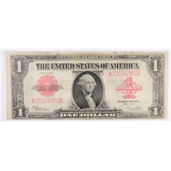 1923 $1 US NOTE (RED SEAL) RARE