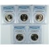 Image 1 : (5) 1986-D KENNEDY HALF DOLLARS PCGS MS-66