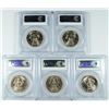 Image 2 : (5) 1986-D KENNEDY HALF DOLLARS PCGS MS-66