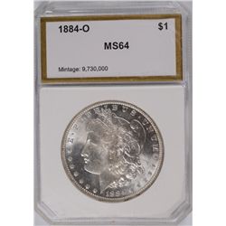 1884-O MORGAN DOLLAR PCI MS-64