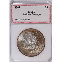 1887 MORGAN DOLLAR PCI MS-62