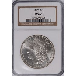 1896 MORGAN DOLLAR NGC MS-65