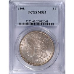 1898 MORGAN DOLLAR PCGS MS-63