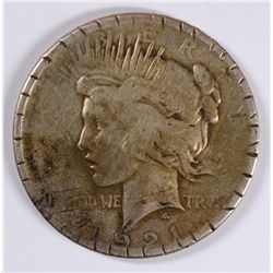 1921 PEACE DOLLAR AG