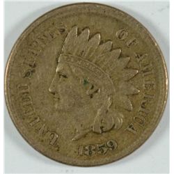 1859 INDIAN HEAD CENT VF/XF