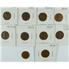 Image 1 : (10) LINCOLN CENTS (09, 09 VDB, 10, 11, 11-D, 12, 12-D, 13, 13-D, 14)