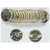 Image 1 : ORIGINAL GEM BU ROLL ( 20 ) COINS 1960 FRANKLIN HALF DOLLARS