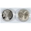 Image 1 : 2001 BUFFALO COMMEMORATIVE DOLLAR SET, PROOF AND BU IN ORIGINAL BOX AND COA