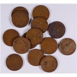 ( 14 ) 1922-D LINCOLN CENTS, BETTER DATE!