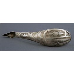 Charles Edenshaw Coin Silver Spoon with Incised Raven Design - Vancouver Art Gallery Charles Edensha