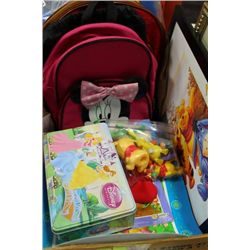 BOX OF WALT DISNEY PARAPHENALIA