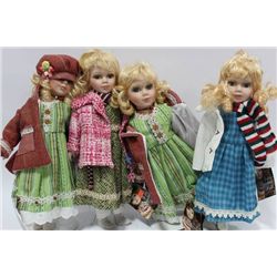 4 COLLECTOR DOLLS