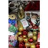 Image 1 : BOX OF HAND PAINTED FIGURINES/ WRAP& DECORATIONS