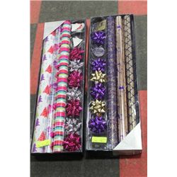 TWO PACKS OF CHRISTMAS WRAPPING PAPER
