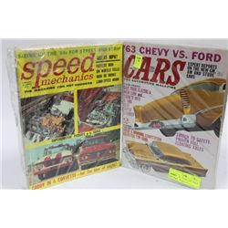 2 PACKS OF 10 1963 HOTROD MAGAZINES