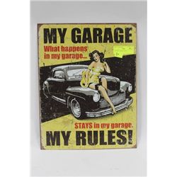 ANTIQUE STYLE GARAGE SIGN