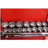 Image 1 : 21 PIECE SHOPRO HEAVY DUTY SOCKET SET