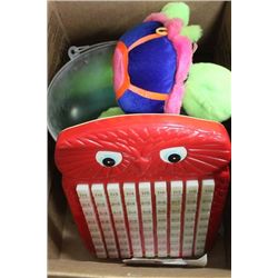 BOX OF KIDS TOYS