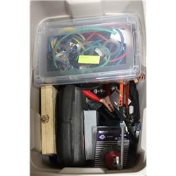 TOTE OF ASSORTED TOOLS