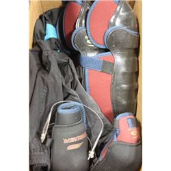 BOX W MENS SIZE LRG BAUER SUPREME 1000 SHINGUARDS