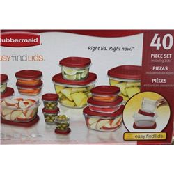 RUBBERMAID 40 PIECE CONTAINER SET